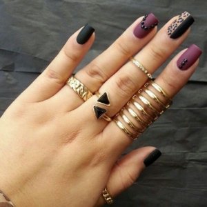 nail jewelry - perfect combination