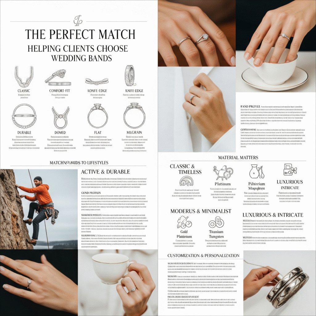 The Definitive Guide for Jewelers to Help Clients Choose the Perfect Wedding Band