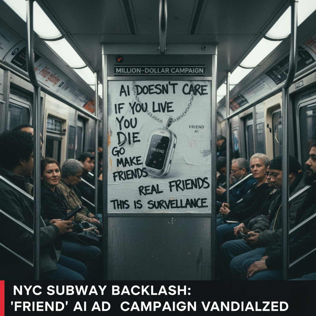 AI Smart Necklace Vandalized After Million-Dollar NYC Subway Campaign