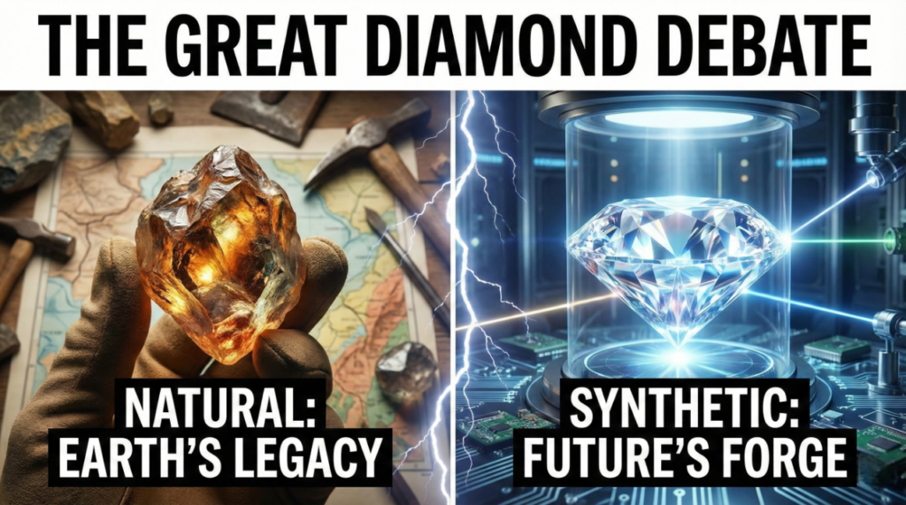 The series “The Great Diamond Debate” returns and reveals a new phase in the dispute between natural and synthetic diamonds.