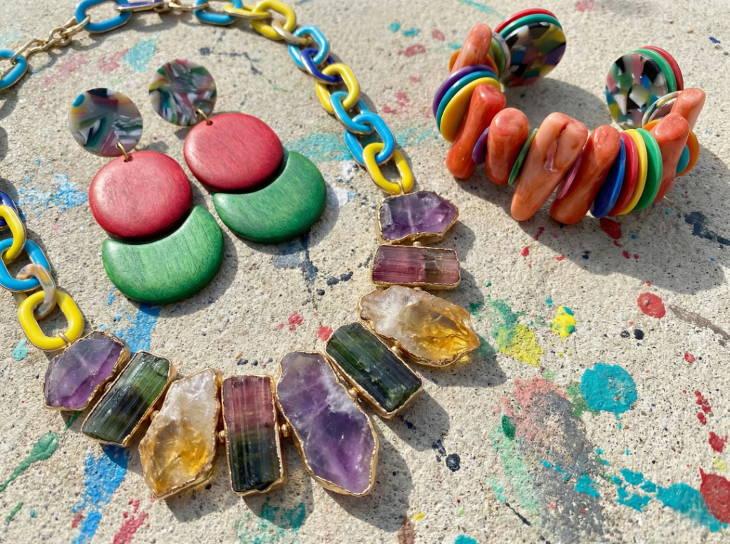 Bold Color Palettes and Unique Materials